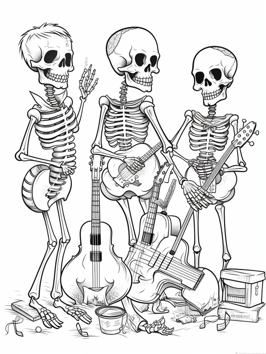 Skeletons with Instruments 18 pages