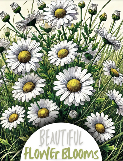 Beautiful Flower Blooms - 30 pages