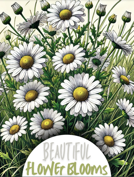 Beautiful Flower Blooms - 30 pages