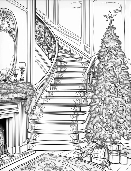 Holiday Coloring Book - 17 pages