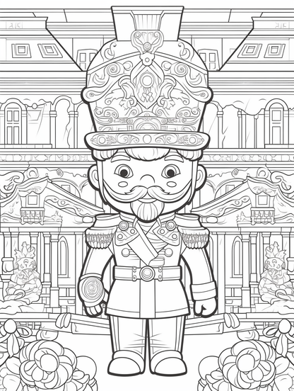 Nutcrackers Delight coloring book 10 pages