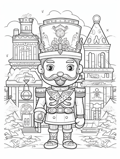 Nutcrackers Delight coloring book 10 pages