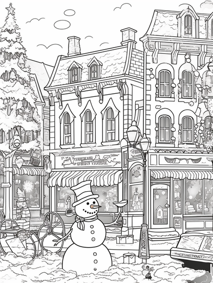 Snowman's Wintery whimsy - 20 pages