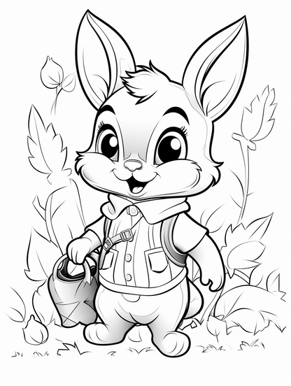 Woodland Creatures Coloring book 16 pages