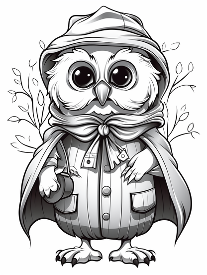 Woodland Creatures Coloring book 16 pages